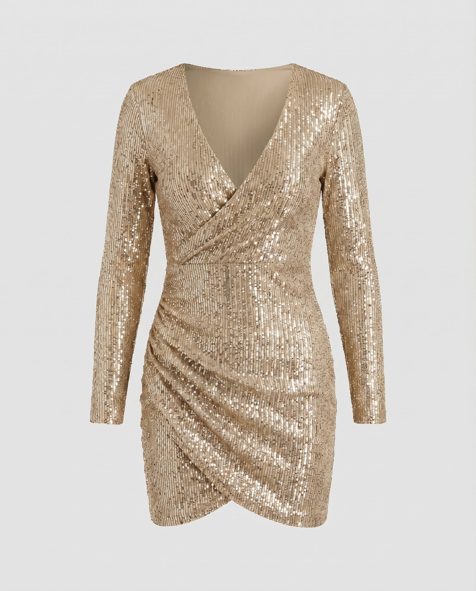 Riva | Minikleid Wickel-Detail Figurbetont Elegant Party Look 5