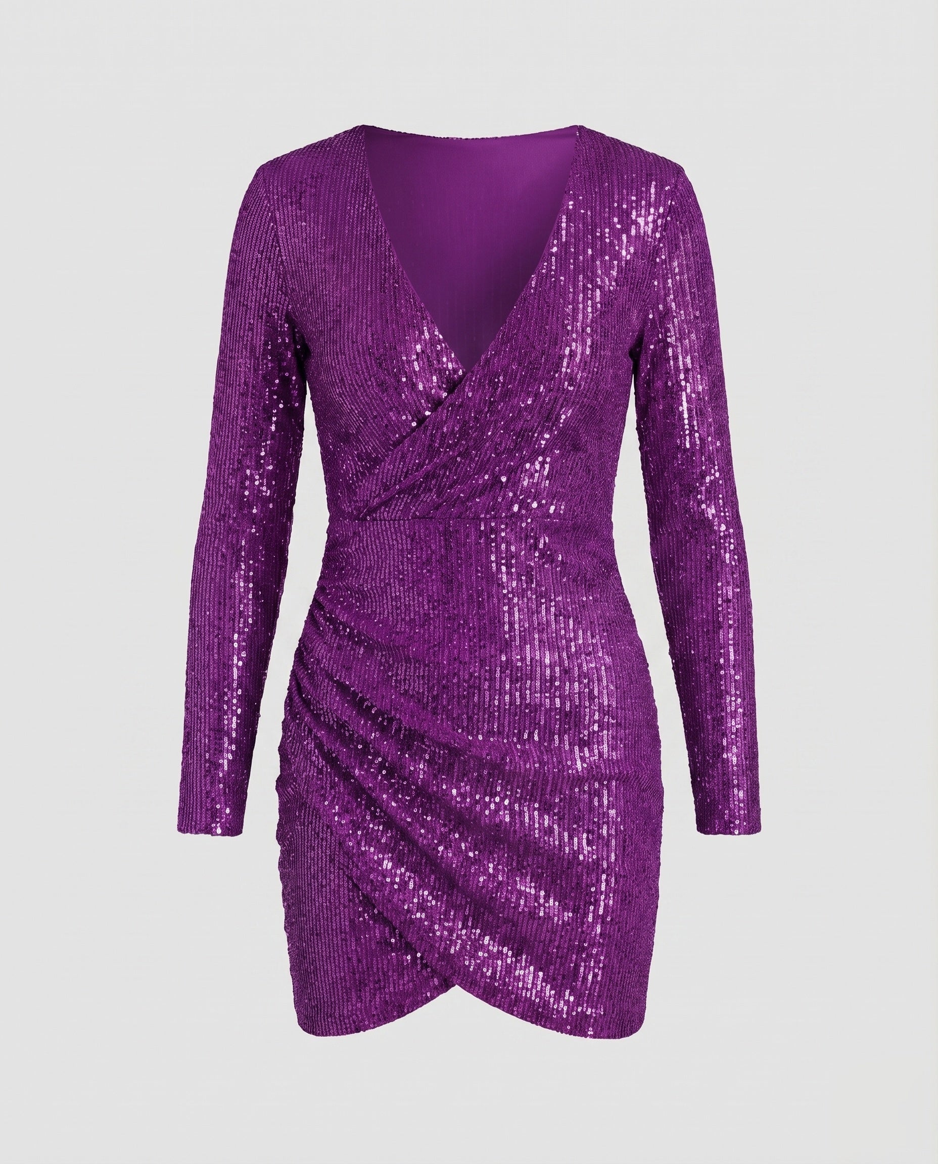 Riva | Minikleid Wickel-Detail Figurbetont Elegant Party Look 6