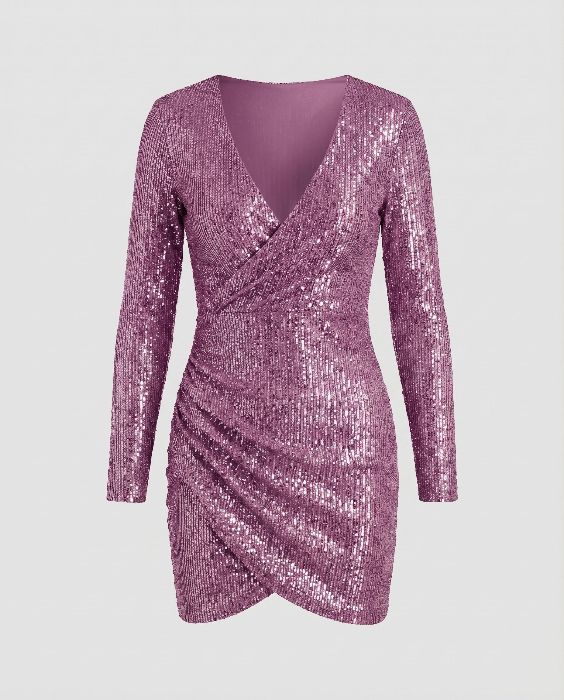 Riva | Minikleid Wickel-Detail Figurbetont Elegant Party Look 8
