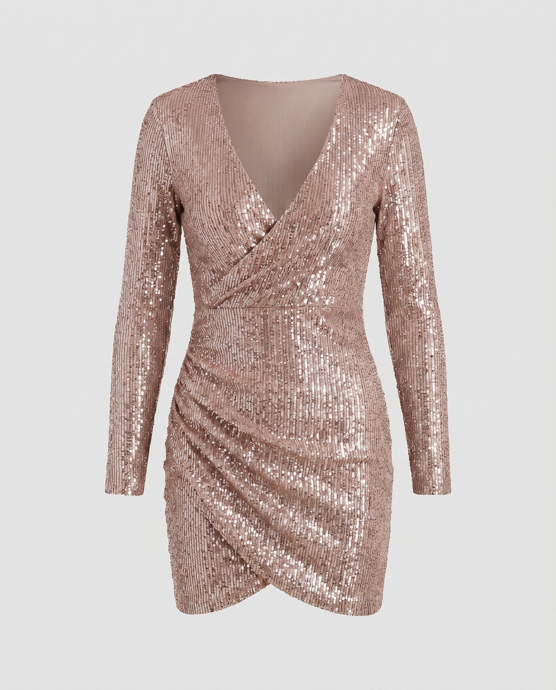 Riva | Minikleid Wickel-Detail Figurbetont Elegant Party Look 9