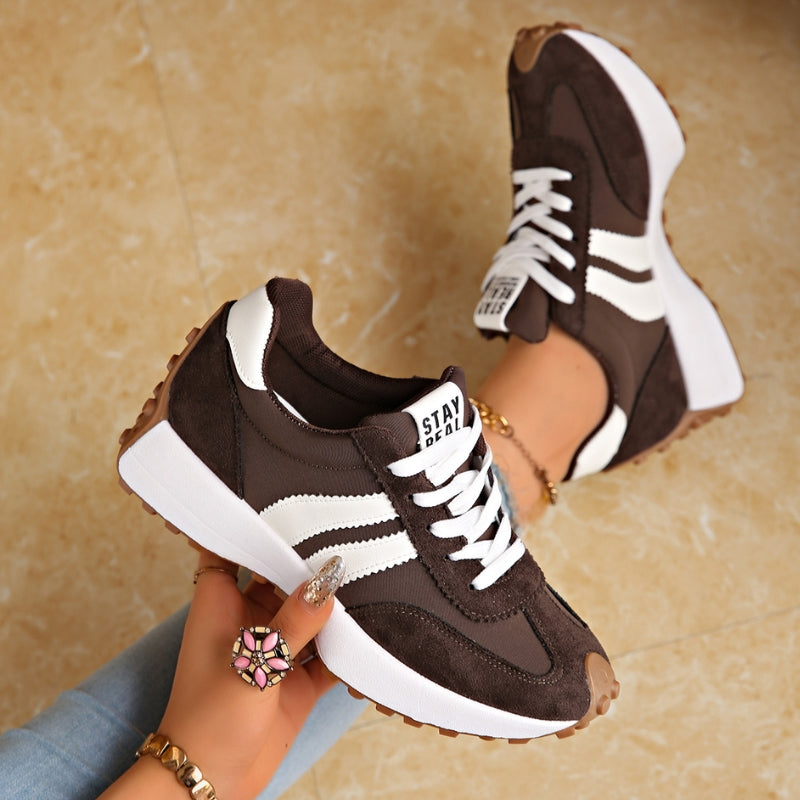 Riva | Retro Sneaker Damen Plateau Schnürung Komfortabel 2