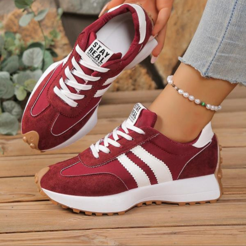 Riva | Retro Sneaker Damen Plateau Schnürung Komfortabel 3