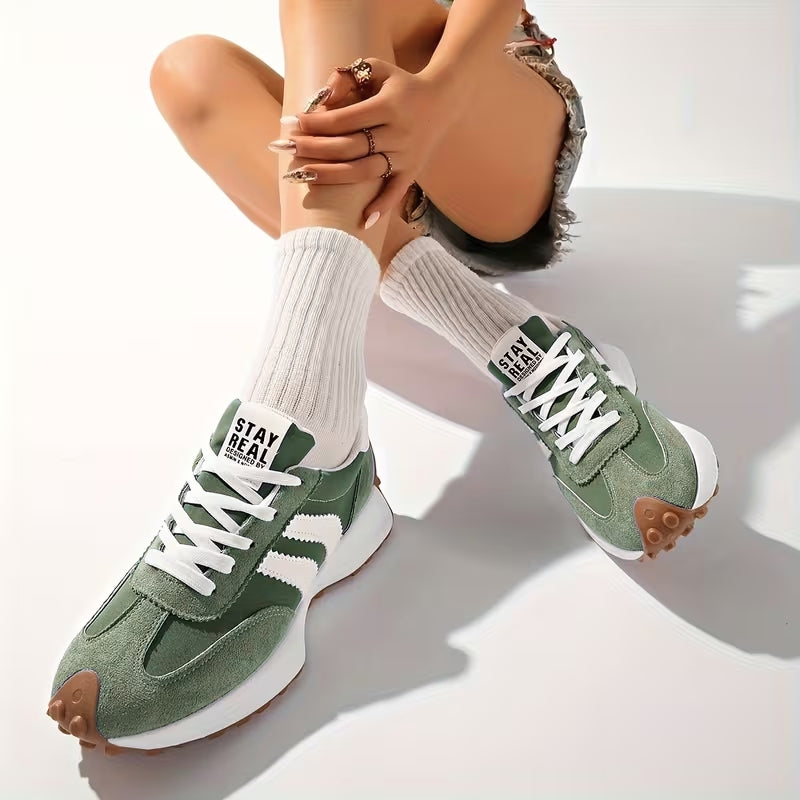 Riva | Retro Sneaker Damen Plateau Schnürung Komfortabel 6