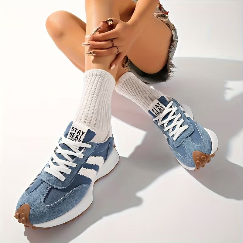 Riva | Retro Sneaker Damen Plateau Schnürung Komfortabel 8