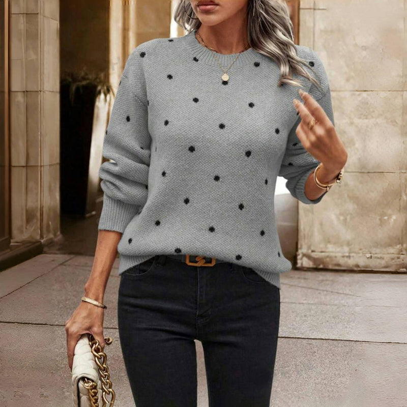 Romy | Kuscheliger Punktpullover 2