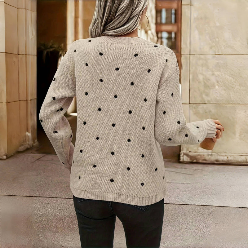 Romy | Kuscheliger Punktpullover 7