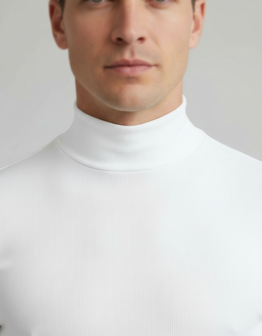 Ronan | Elegantes, Bequemes &amp; Pflegeleichtes Rollkragen Slim Fit Herrenhemd 4