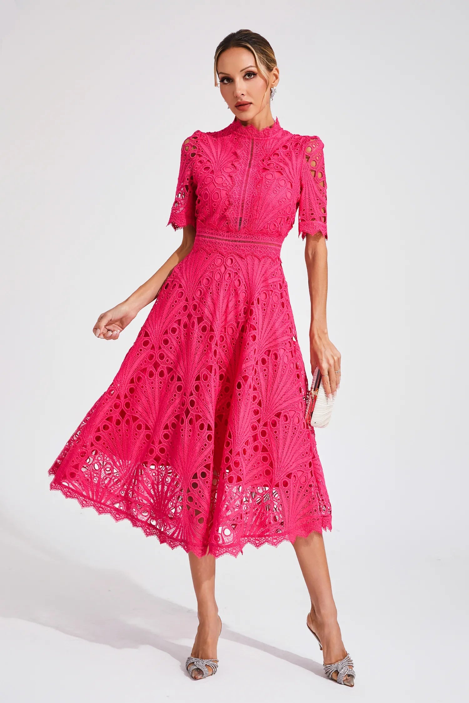 Rosalinda | Elegantes Midikleid für Hochzeitsgast – Romantisch &amp; Festlich 0