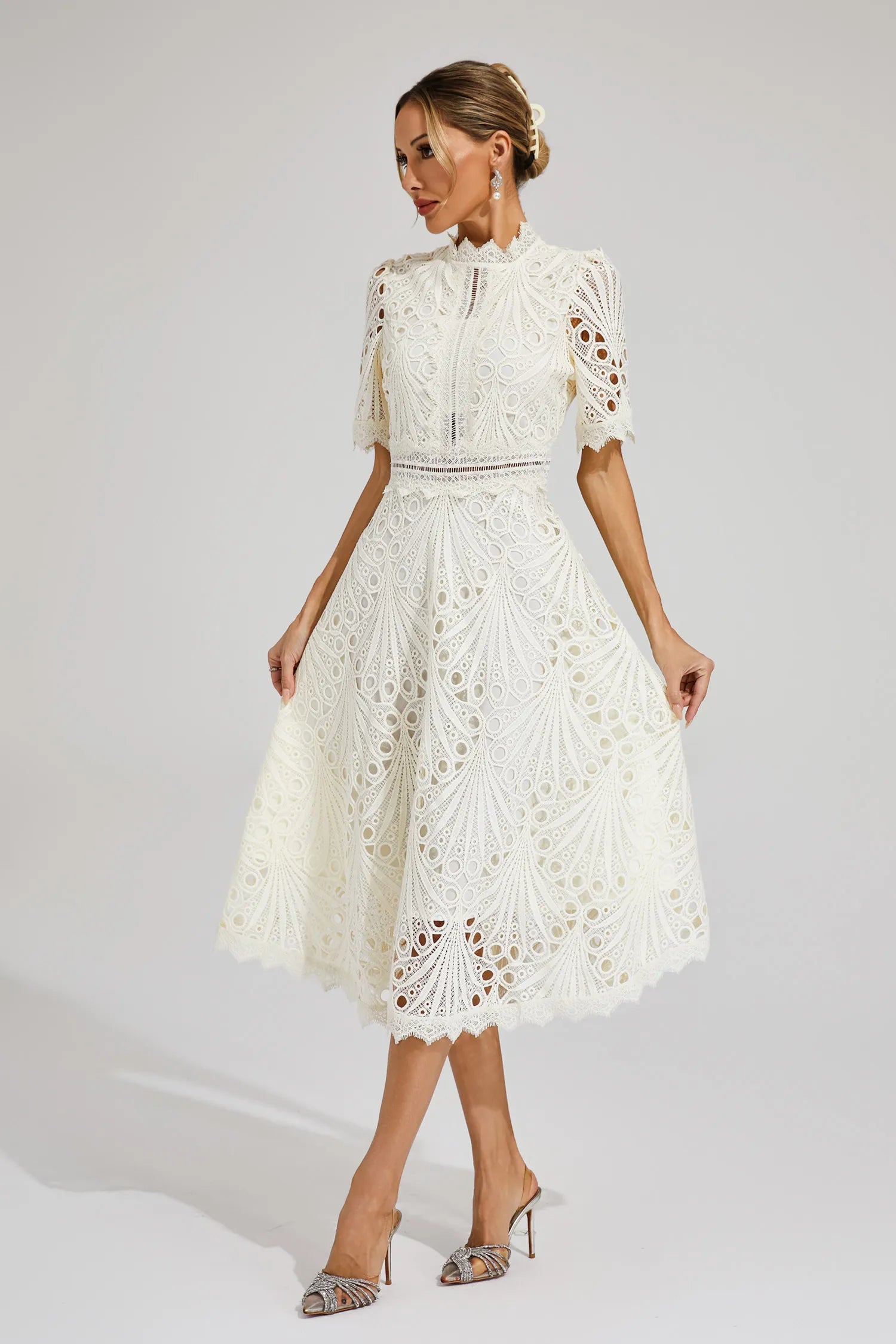 Rosalinda | Elegantes Midikleid für Hochzeitsgast – Romantisch &amp; Festlich 1