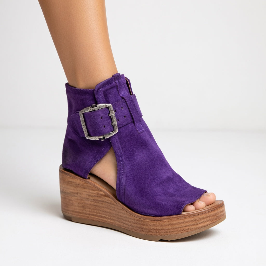 Runa | Bequeme Keilsandalen Damen – Atmungsaktiv, Elegant & Schwarz 0