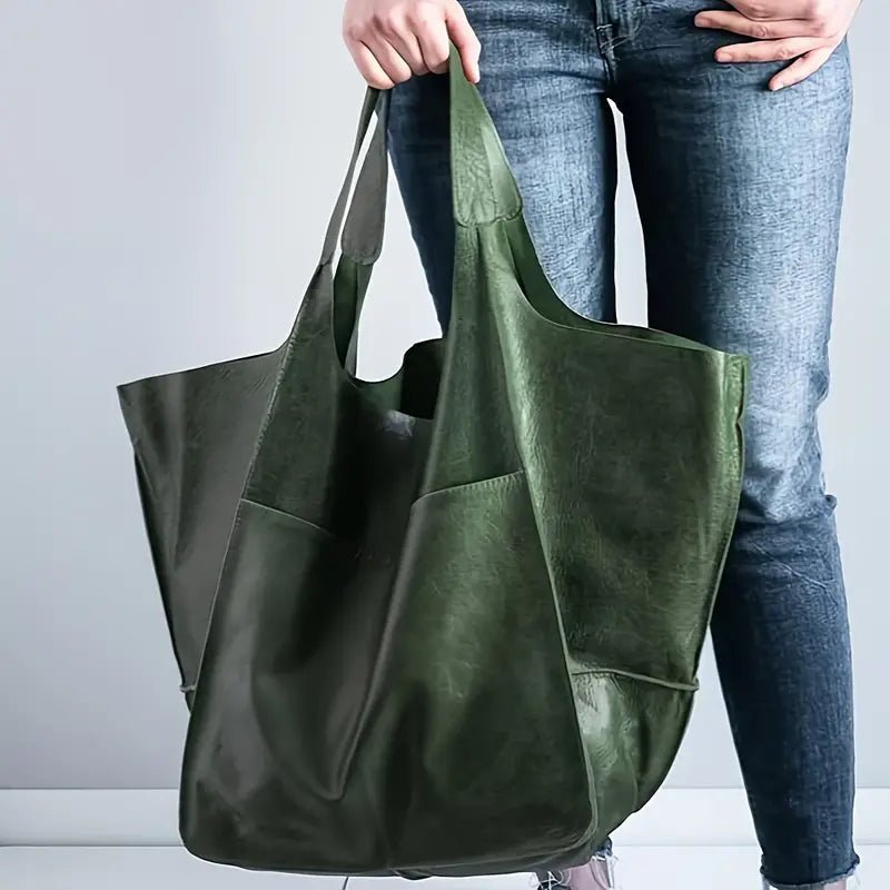 Savannah | Übergroße Tragetasche aus veganem Leder 0