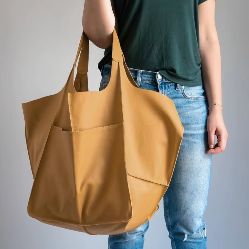 Savannah | Übergroße Tragetasche aus veganem Leder 12