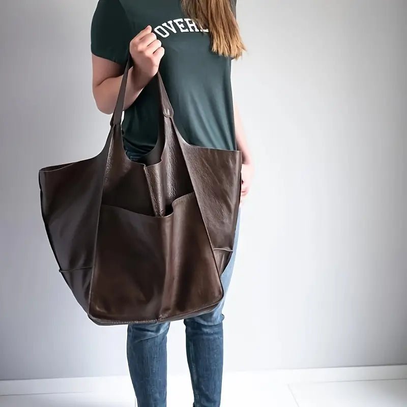 Savannah | Übergroße Tragetasche aus veganem Leder 5