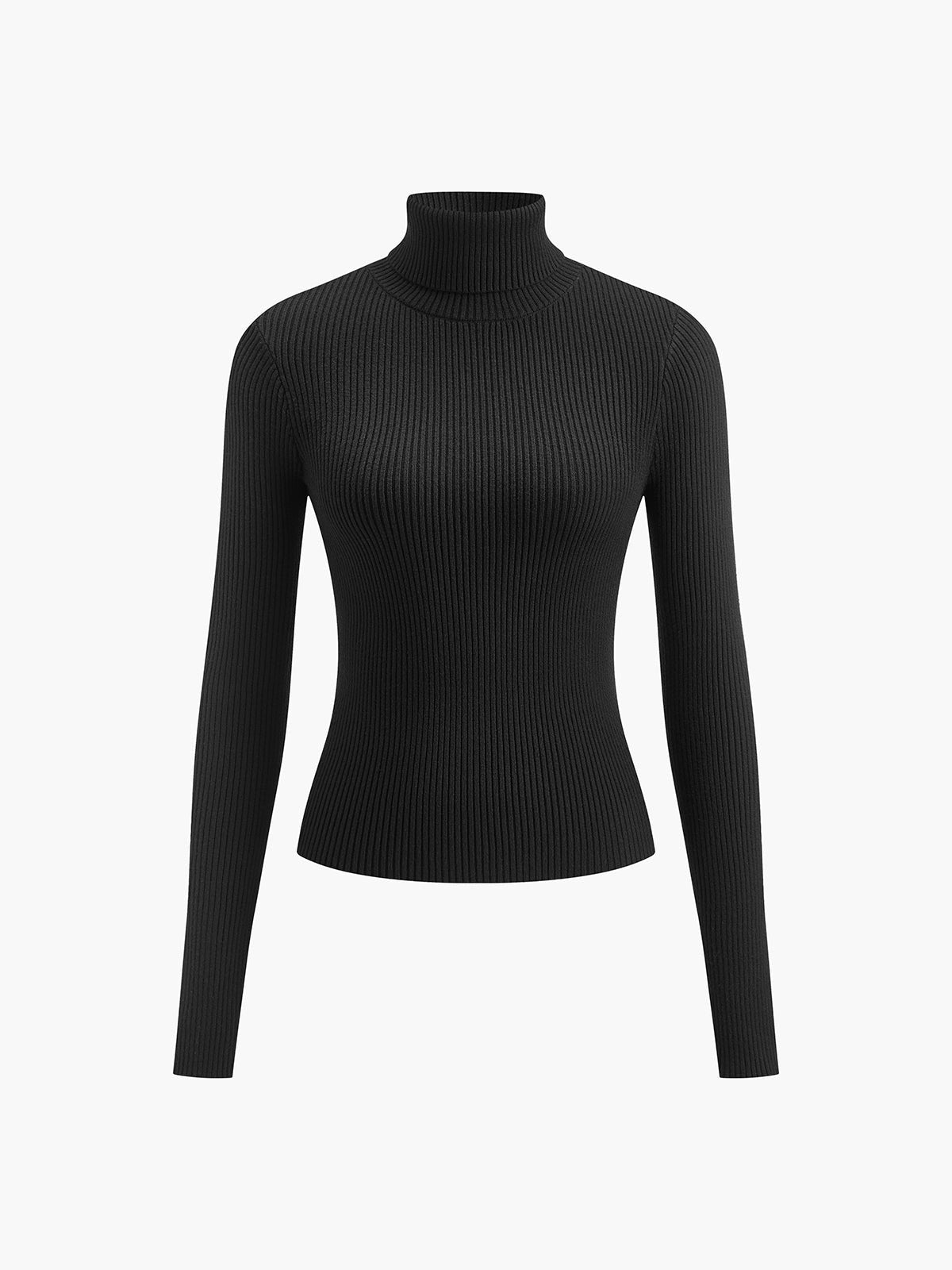 Scarlett | Leichter, gerippter Damen-Rollkragenpullover aus Strick 7