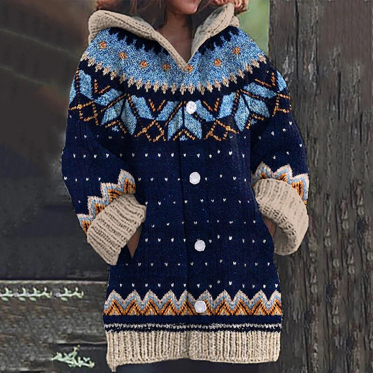 Selina | Warme Damenstrickjacke mit elegantem Muster 1