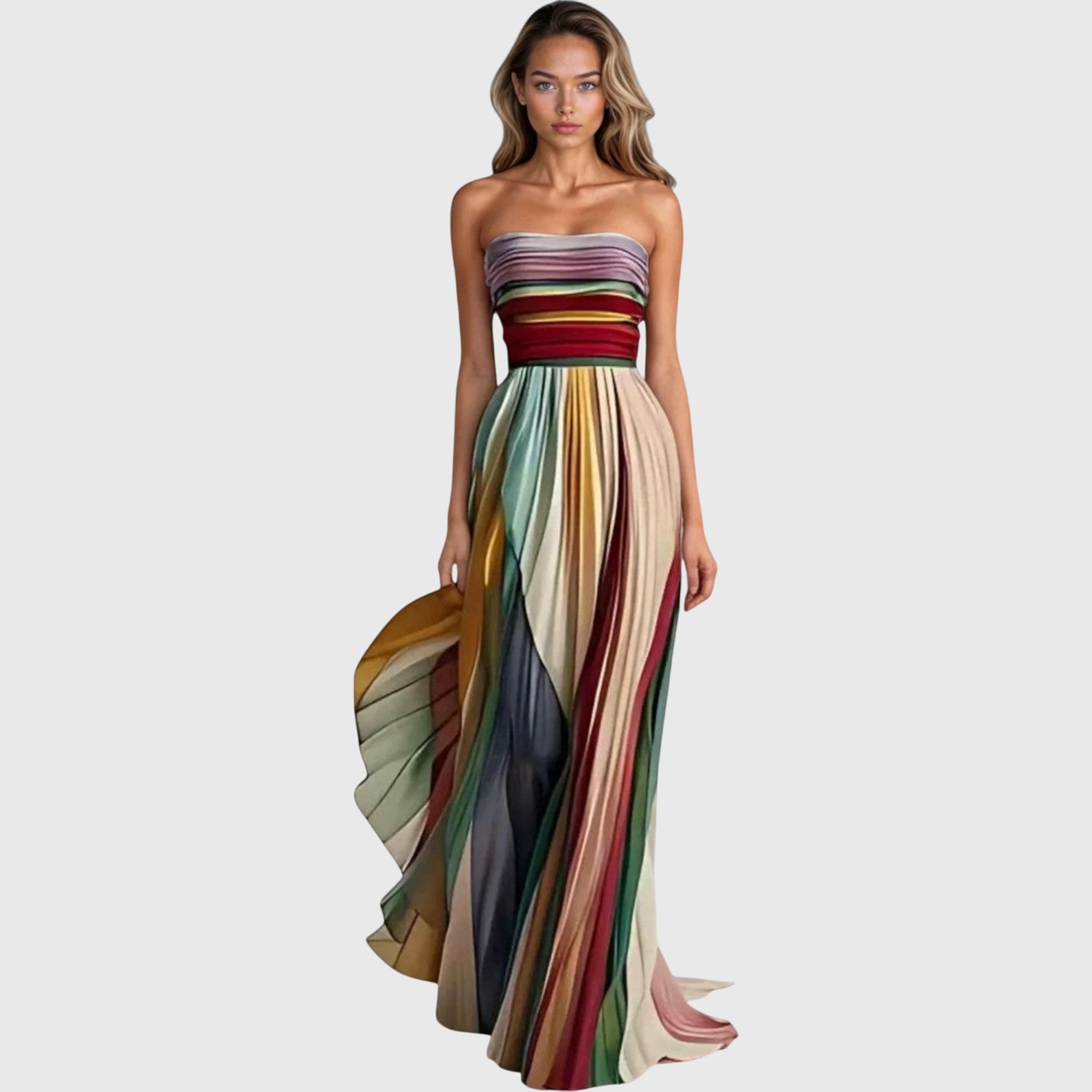 Serephina | Elegantes, Fließendes &amp; Vielseitiges Langes Kleid 0