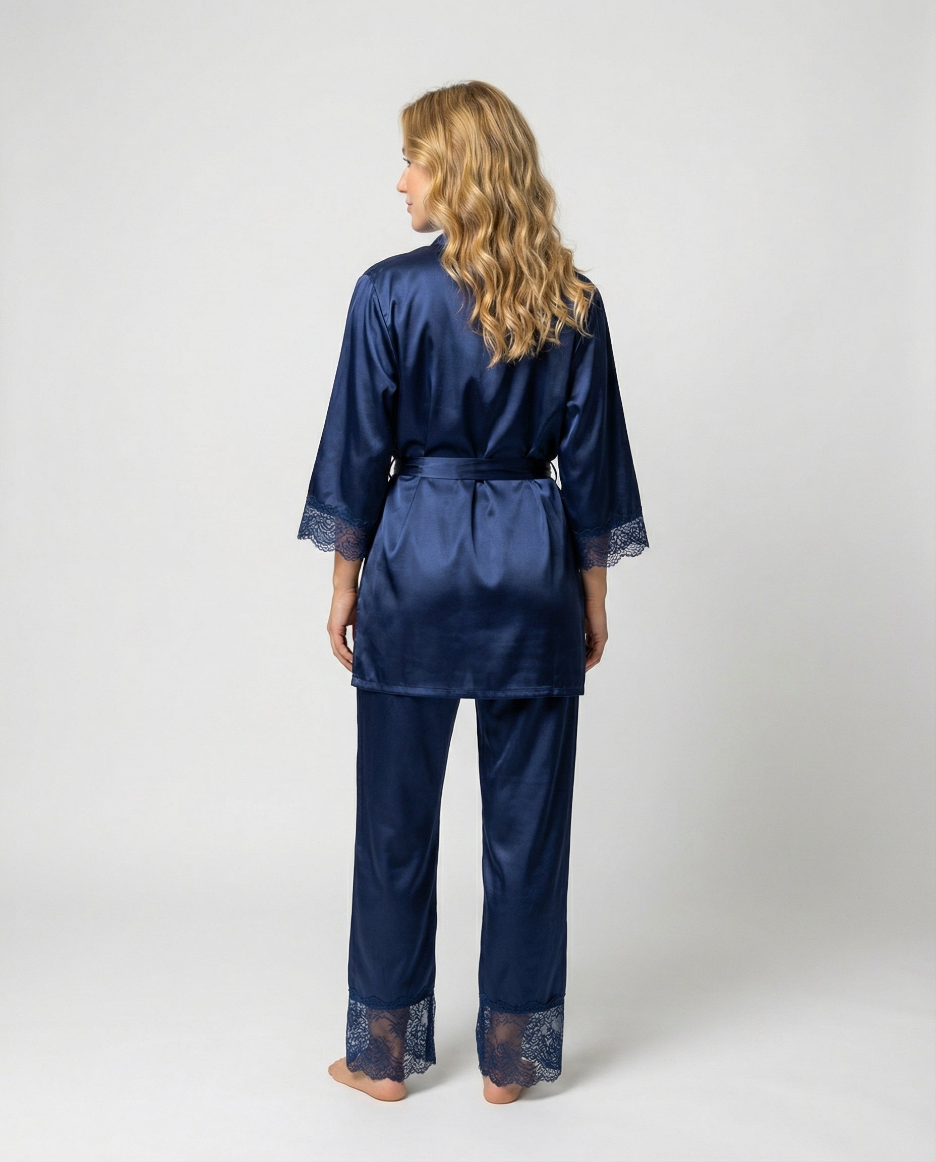 Silvana | Weiches, Elegantes &amp; Bequemes Damen Seiden Pyjama Set 1