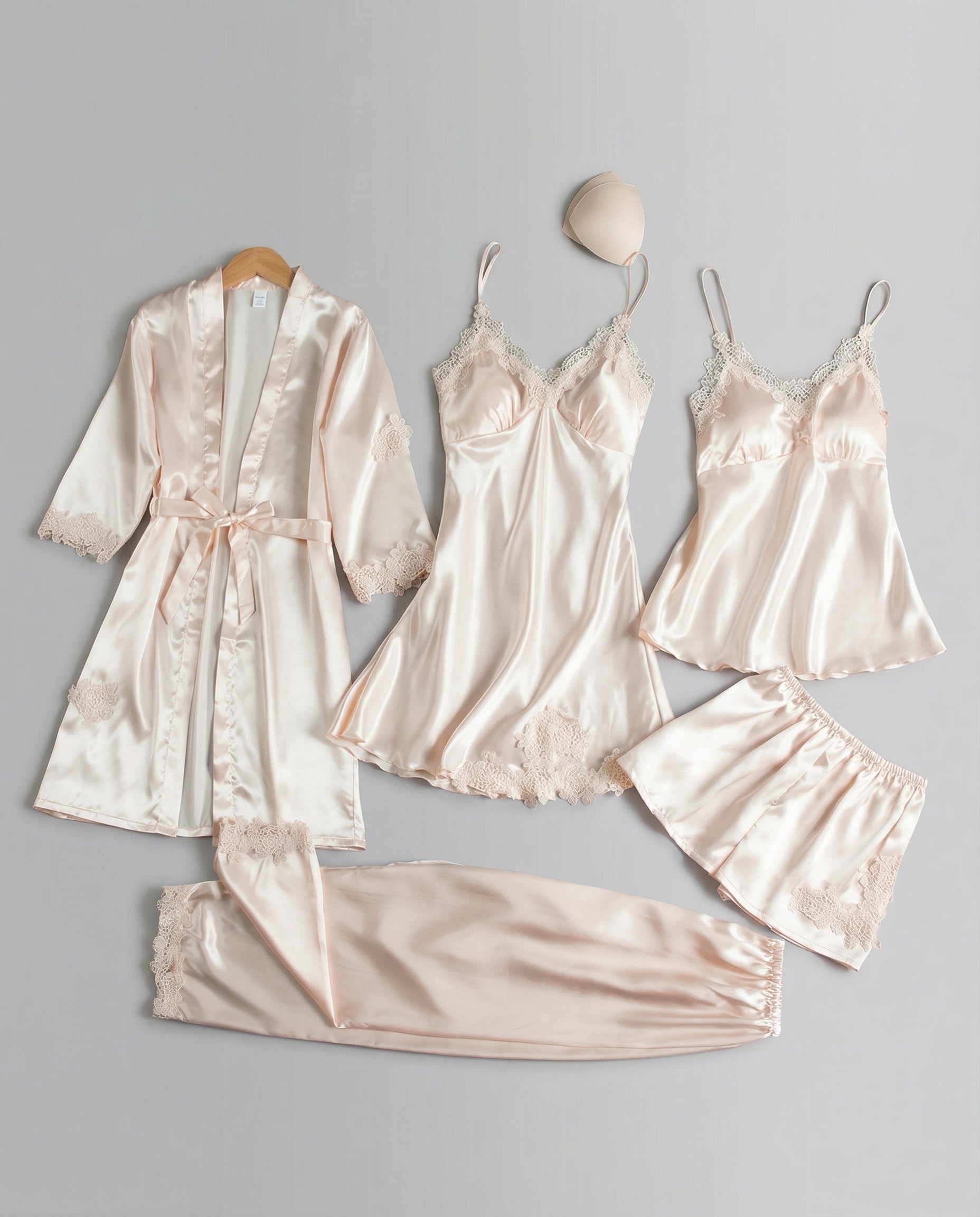 Silvana | Weiches, Elegantes &amp; Bequemes Damen Seiden Pyjama Set 5