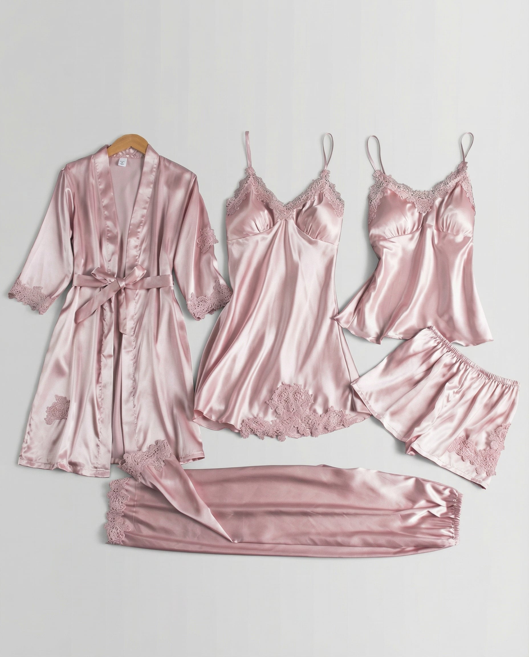 Silvana | Weiches, Elegantes &amp; Bequemes Damen Seiden Pyjama Set 6