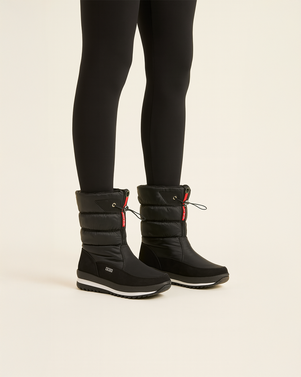 Gefütterte Winterstiefel mit rutschfester Sohle