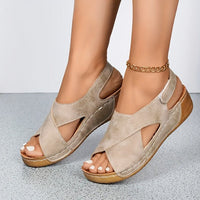 Sophie | Elegante Sommersandalen mit Keilabsatz
