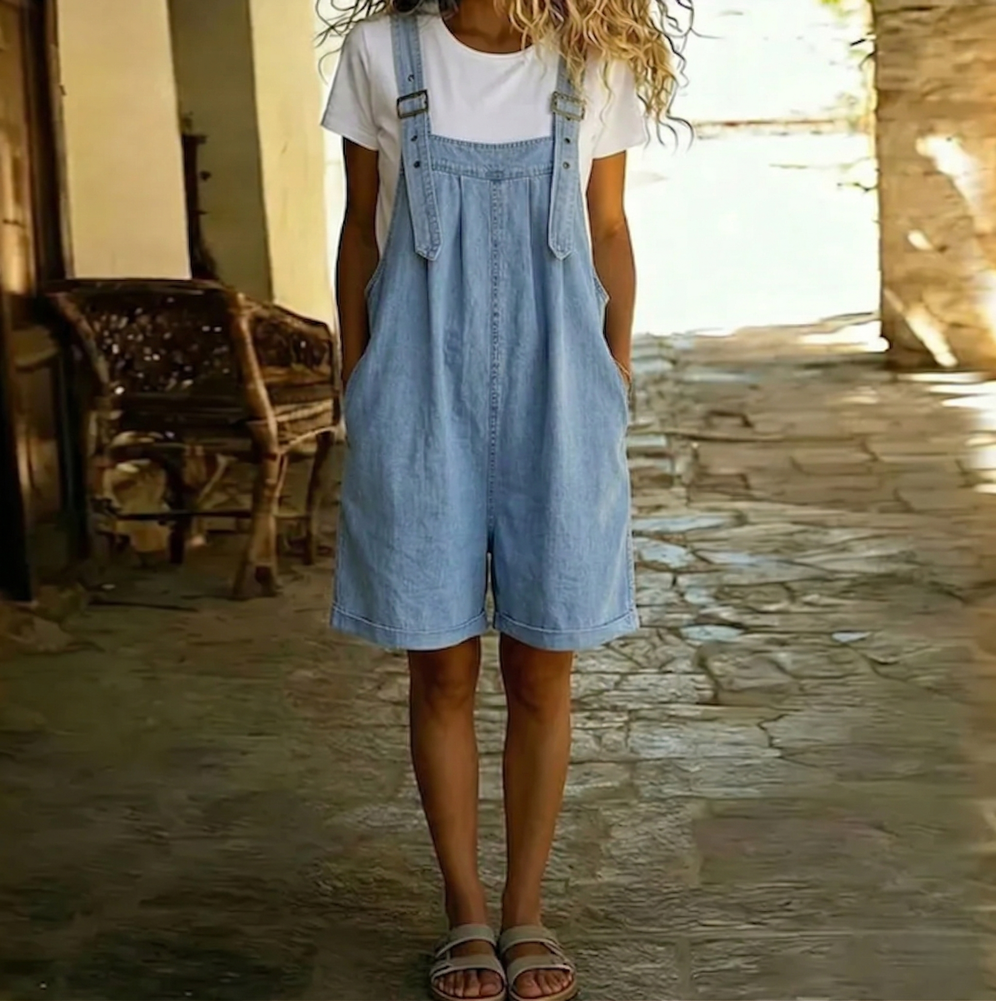Soleil | Weicher, Stilvoller Damen Overall im Vintage-Design 0
