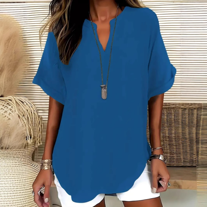Sophie | Luftige, Bequeme Weiße Bluse Damen – Vielseitig für Jeden Tag 2