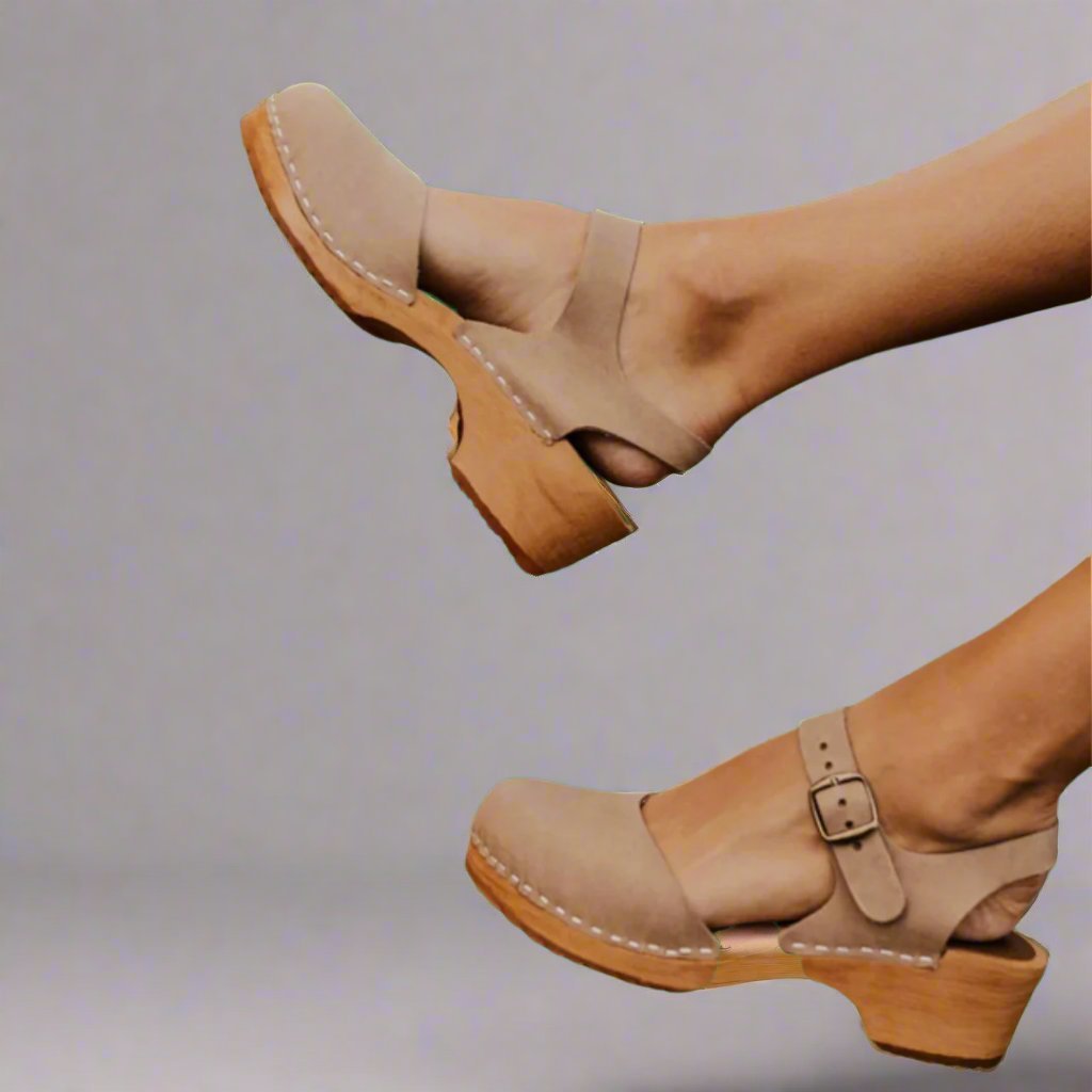 Sophie | Vintage Plateau-Clogs mit geschlossener Zehenpartie 4