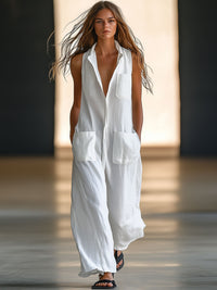 Leonie | Eleganter und leichter weitem Bein Jumpsuit
