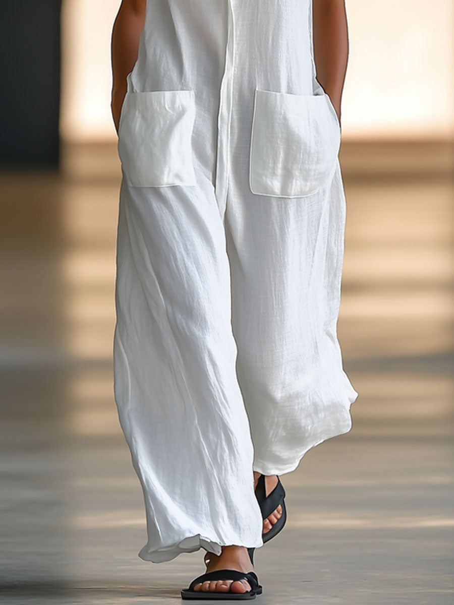 Stella | Leicht, Bequem &amp; Stilvoller Ärmelloser Damen-Jumpsuit 4