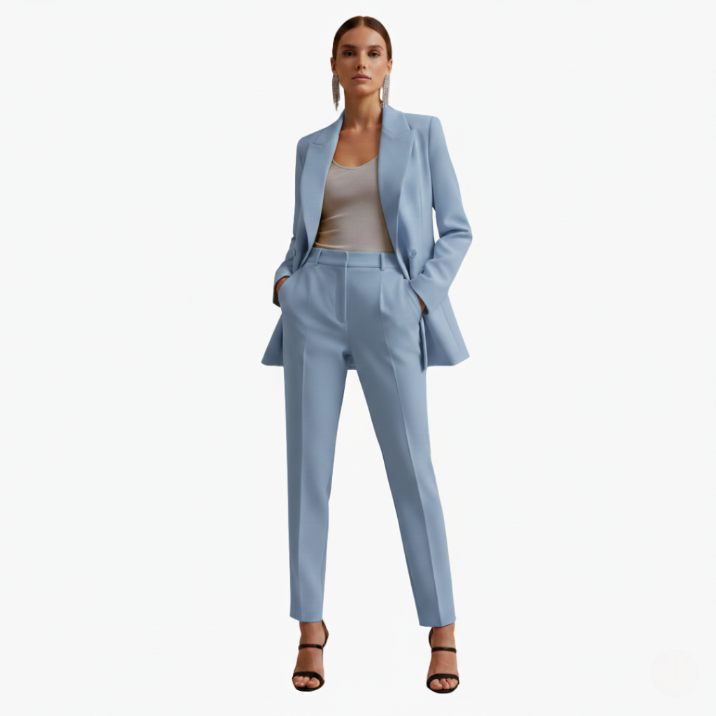 Tabitha | Elegantes Damen Anzug Set – Zweireihig, Schwarz &amp; Festlich 0