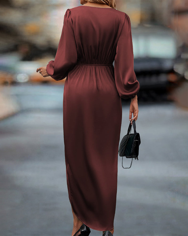 Theodora | Elegantes Wickel-Midikleid für Damen – Bequem & Vielseitig für Festliche Anlässe 1