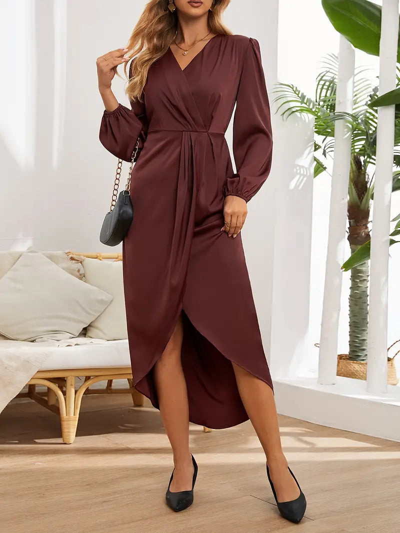 Theodora | Elegantes Wickel-Midikleid für Damen – Bequem & Vielseitig für Festliche Anlässe 3