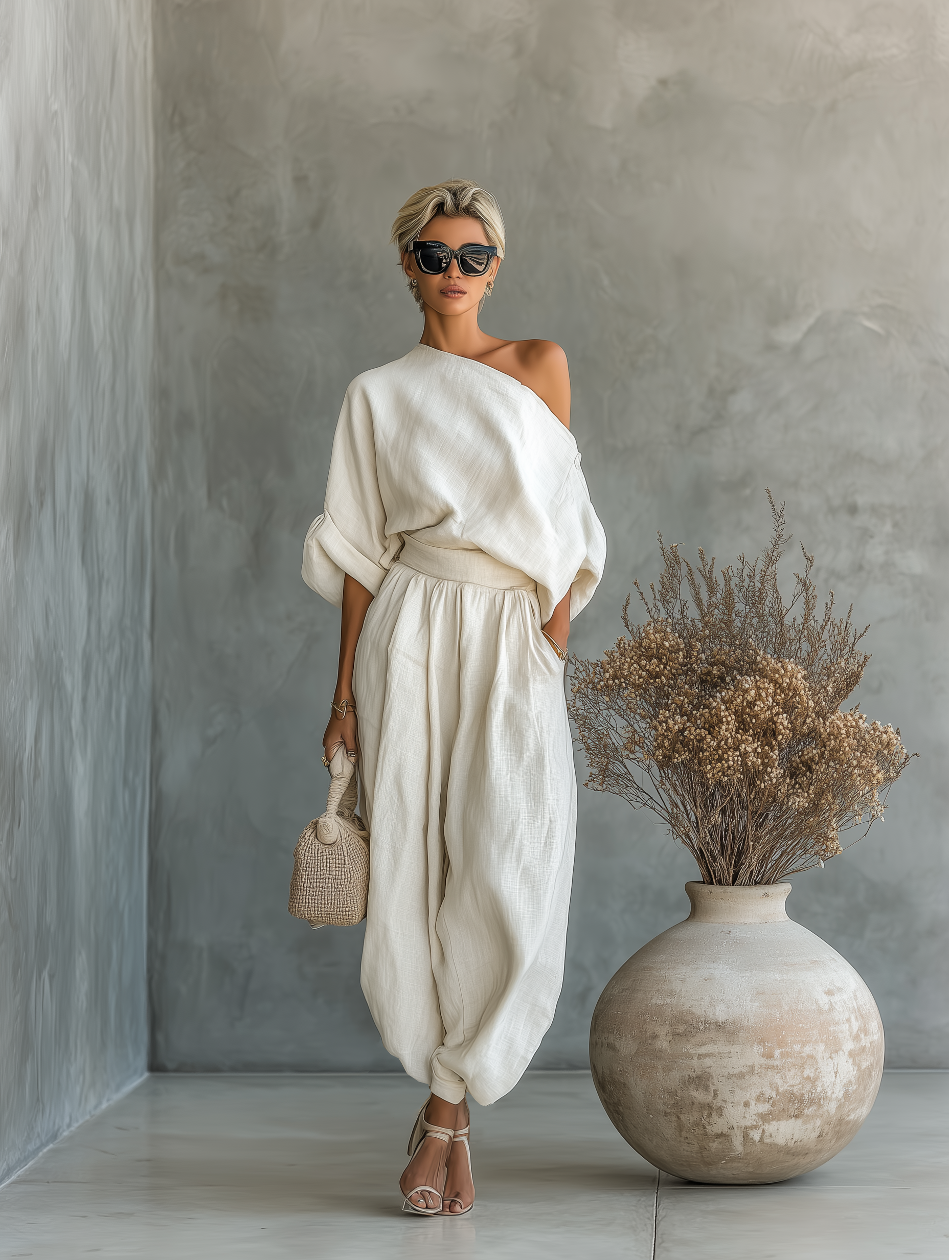 Thessaly | Schulterfreier, Eleganter Damen Zweiteiler für Sommer & Freizeit 1