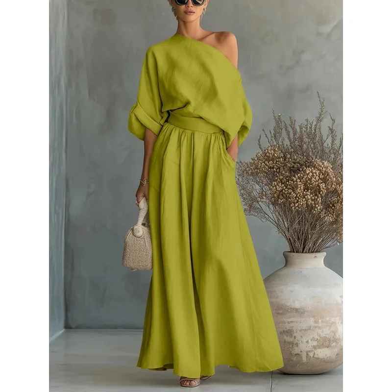 Thessaly | Schulterfreier, Eleganter Damen Zweiteiler für Sommer & Freizeit 6