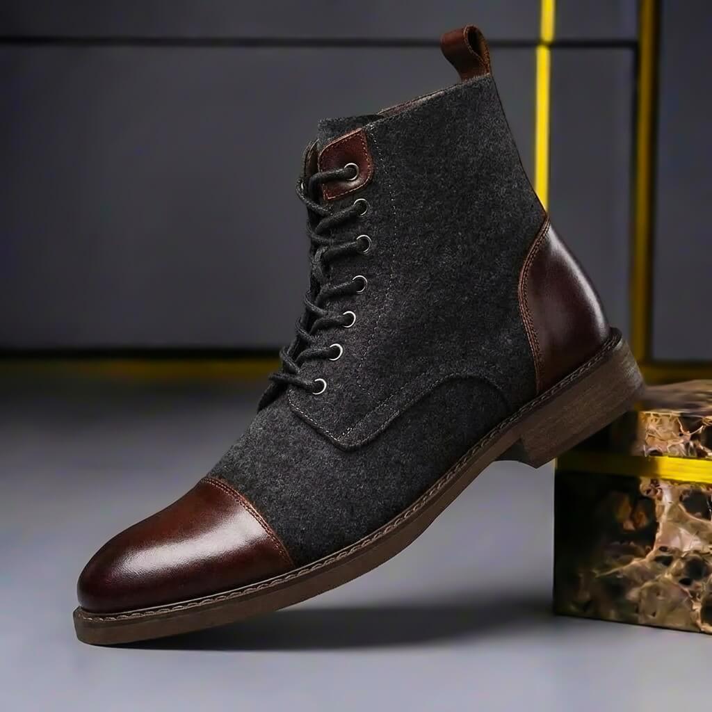 Toby | Außergewöhnlich warme und hochwertige Leder-Wollstiefel 1