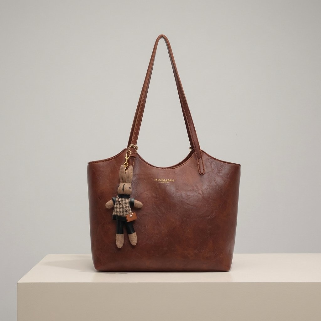 Tracy | Schultertasche aus weichem veganem Leder 0