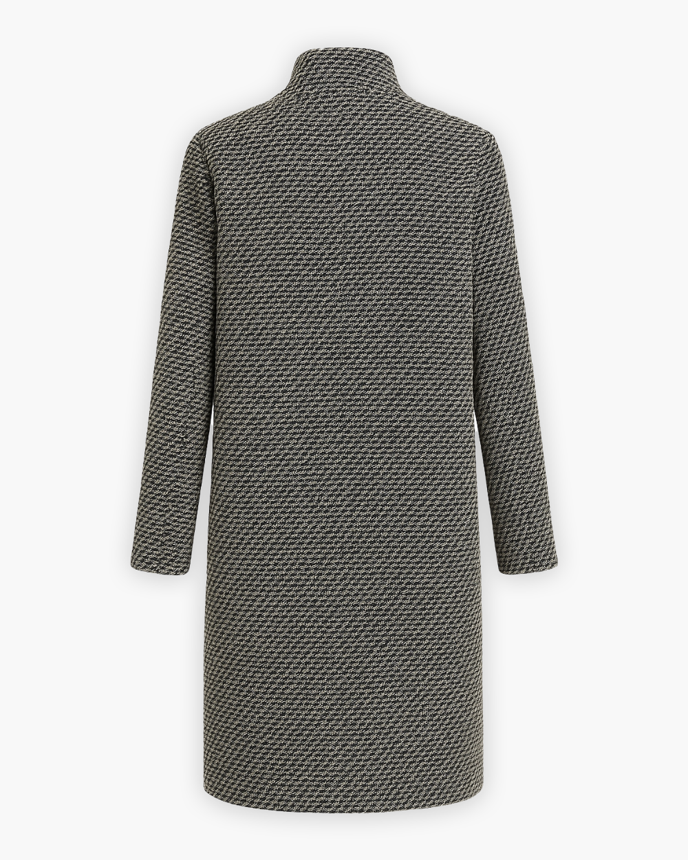 Langer Blazermantel mit Ein-Knopf-Verschluss