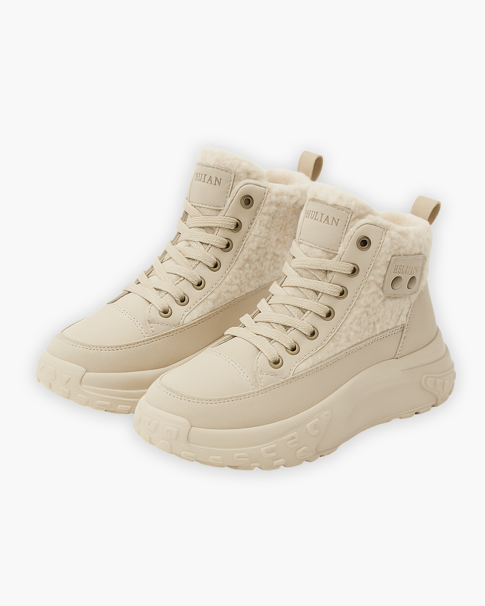 Hohe Sneakers mit warmem Innenfutter