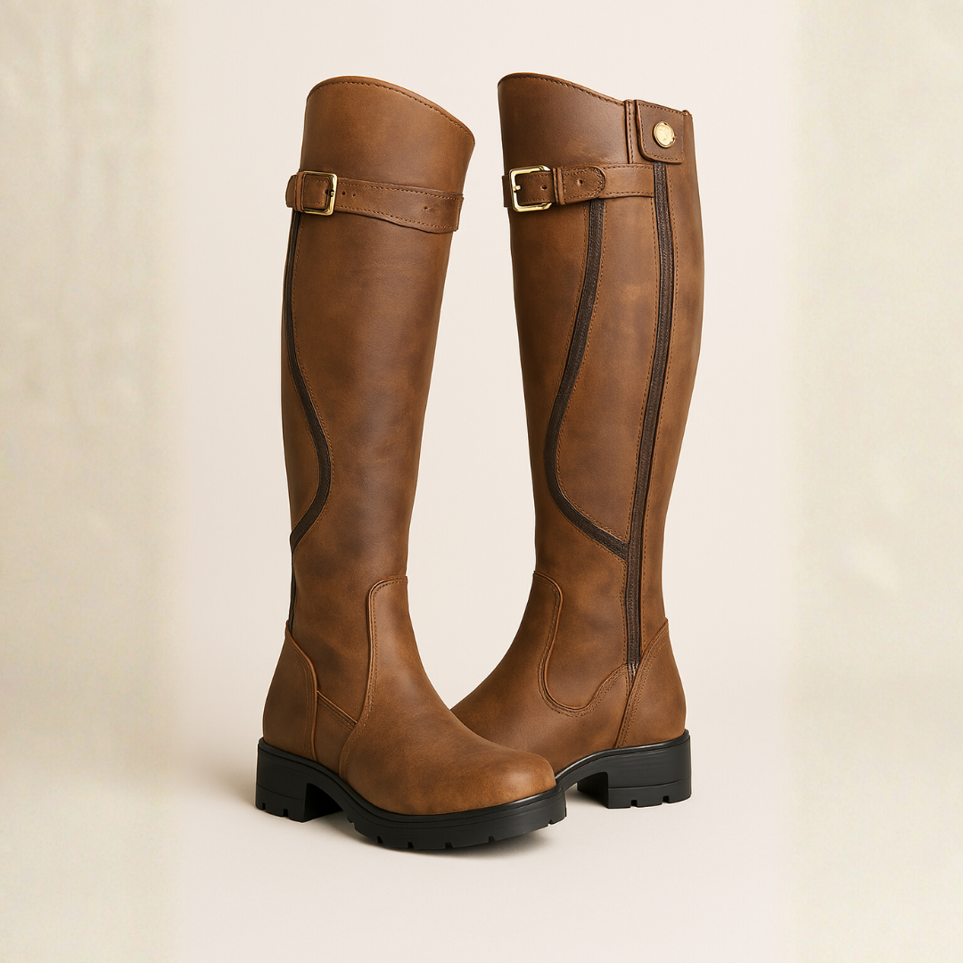 Ursula | Elegante und strukturierte High-Style-Stiefel 0