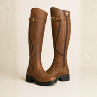 Karin | Stylischen und strukturierte High Stiefel