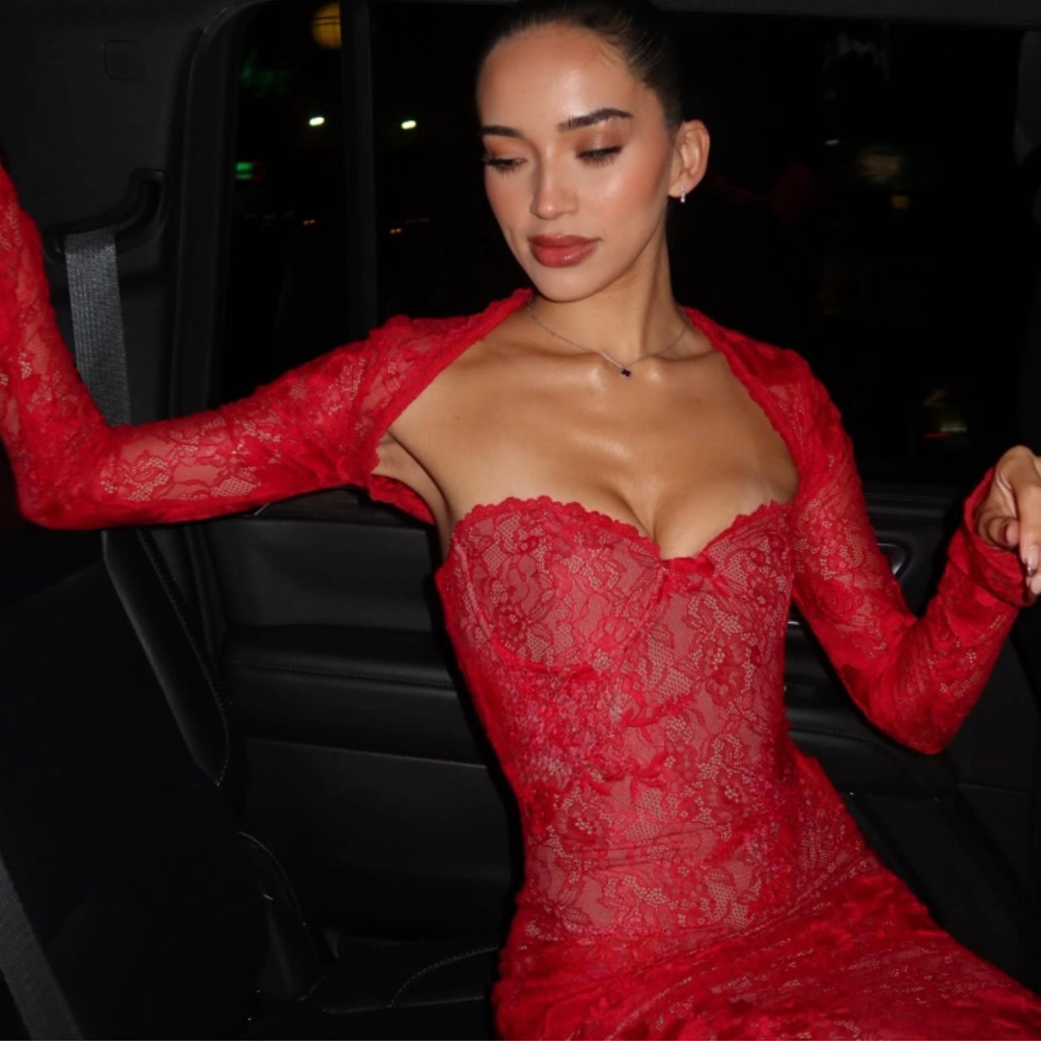 Vesper | Elegantes Maxikleid Festlich für Damen mit Spitze 8