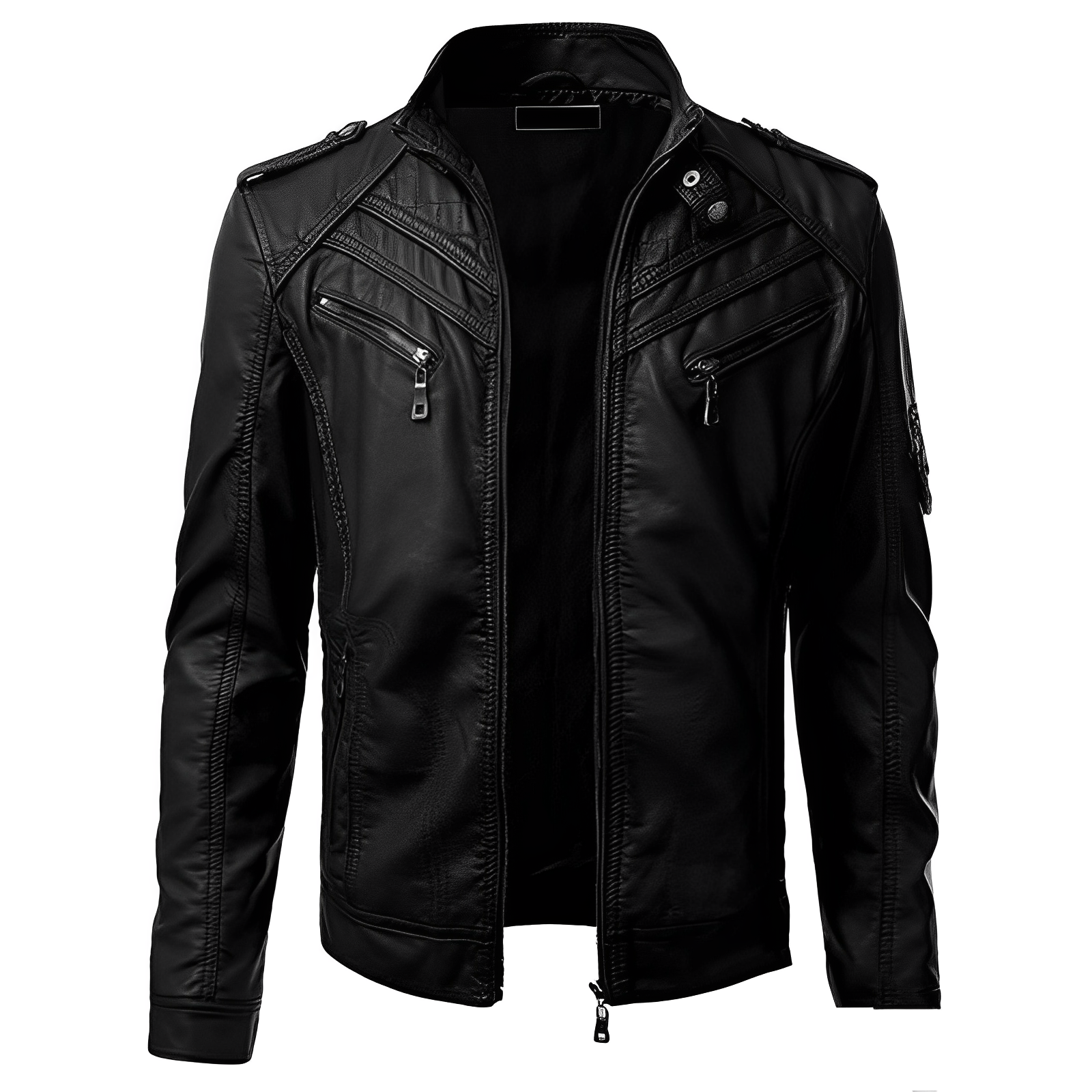 Viktor | Herren Lederjacke – Stilvoll, Bequem & Modern in Schwarz 0