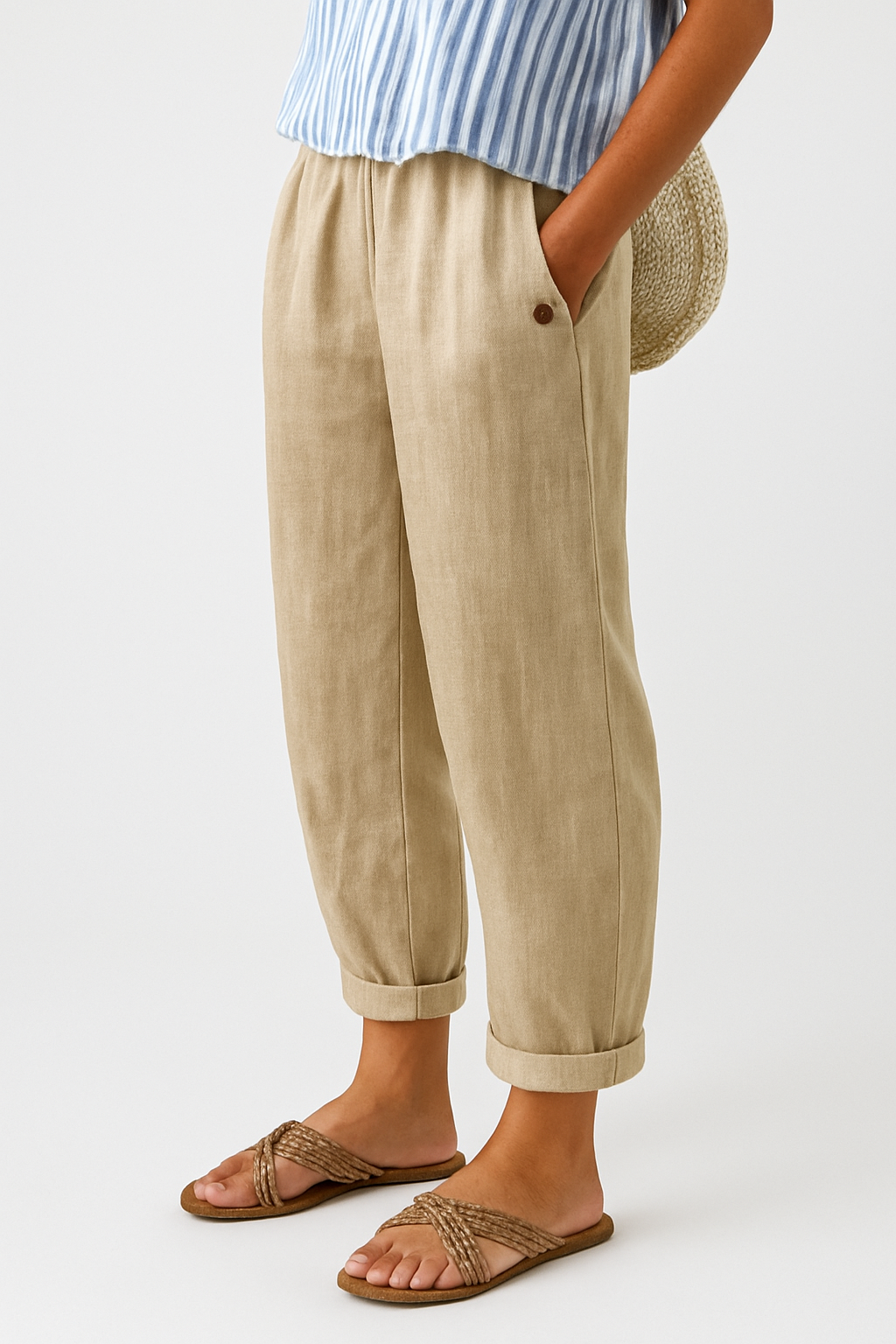 Wanda | Atmungsaktive, Elegante & Bequeme Hose mit Seitentaschen 0