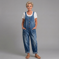 Emma | Lässiger und Vintage Damen denimoverall