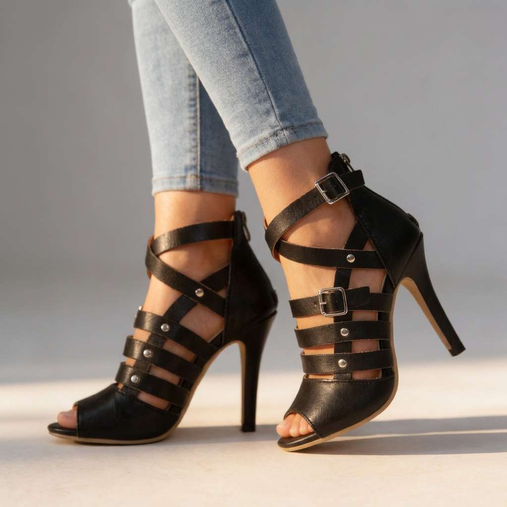 Xanthe | Damen Sandalen Stiletto Absatz Elegant Sommer Stil 0
