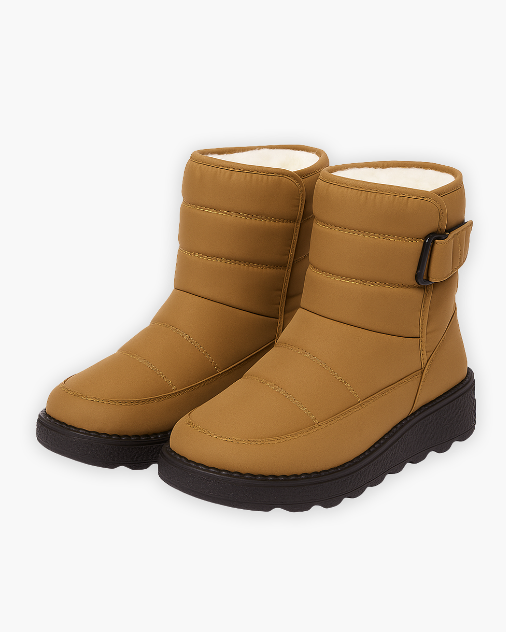 Gefütterte Winterstiefel mit Profilsohle