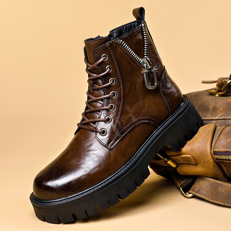 Zachary | Robuste Eleganz und hochwertige Lederstiefel 0