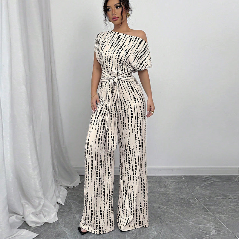 Zara | Eleganter, Auffälliger Damen Jumpsuit – Festlich & Weites Bein in Schwarz 0