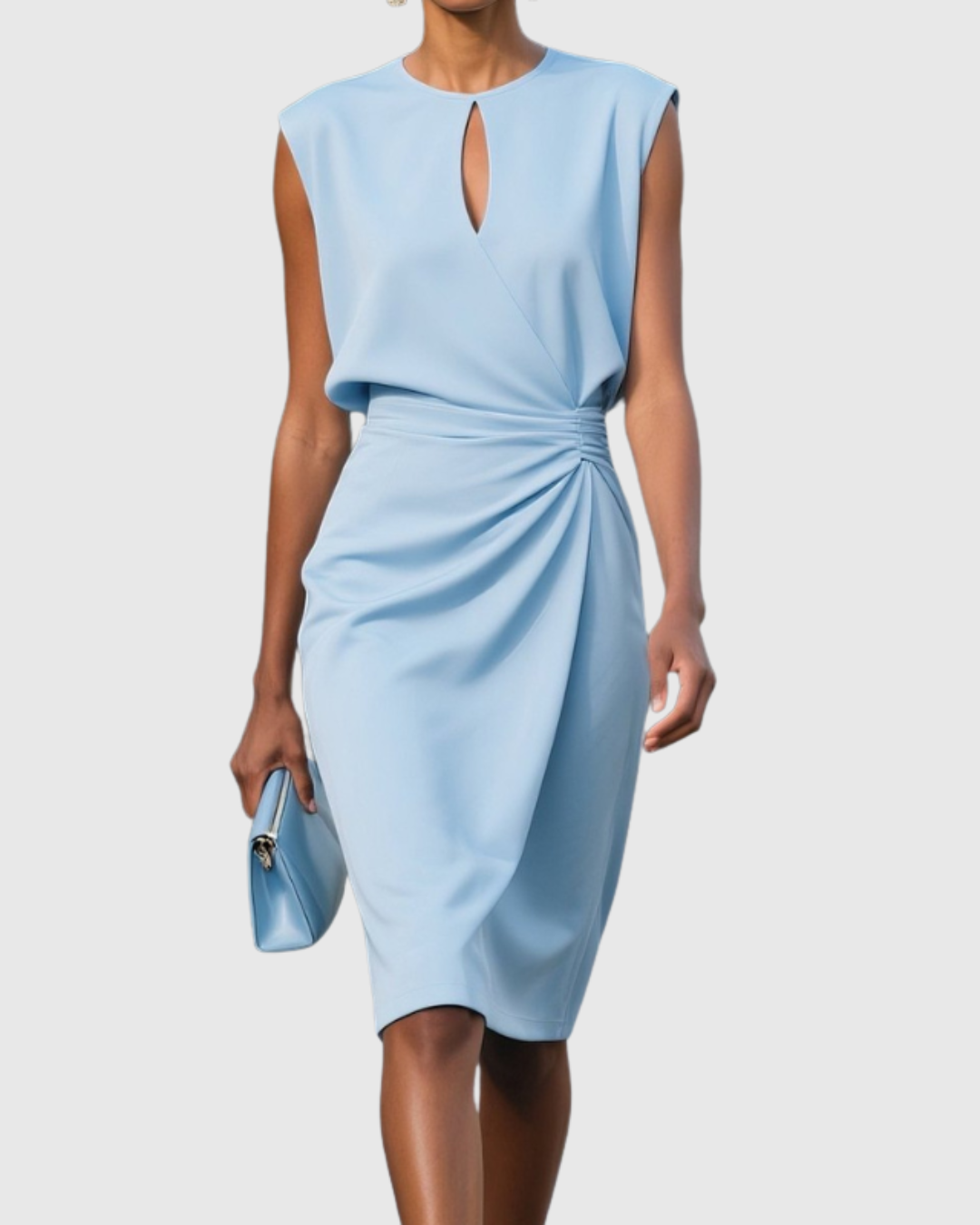 Zara | Elegantes, Atmungsaktives &amp; Vielseitiges Ärmelloses Midikleid 0